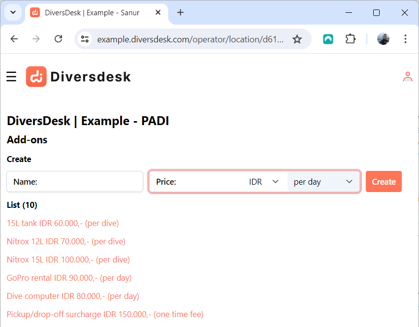 Add-ons page overview