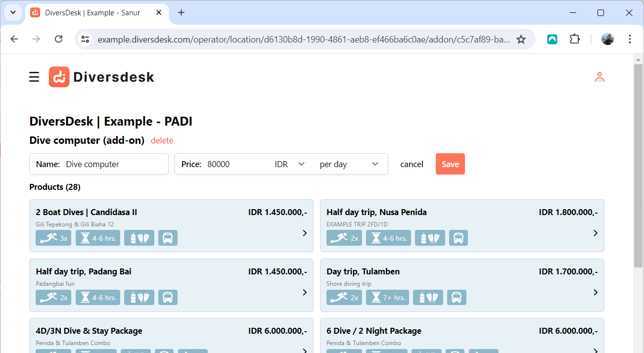Add-ons page overview