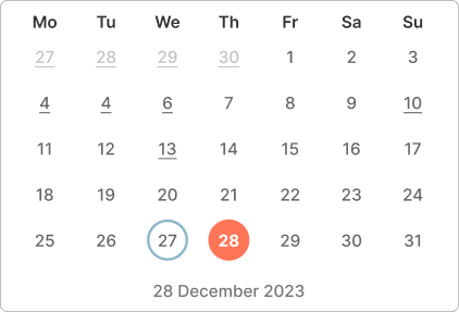 Date picker image