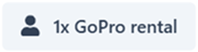 Add ons per person badge and icon